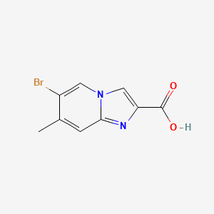 molecular formula C9H7BrN2O2 B1375709 6-Bromo-7-methylimidazo[1,2-a]pyridine-2-carboxylic acid CAS No. 1216245-89-4
