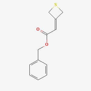 B1375710 Benzyl 2-(thietan-3-ylidene)acetate CAS No. 1394319-40-4