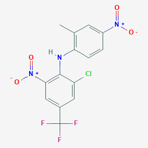 2-chloro-N-(2-methyl-4-nitrophenyl)-6-nitro-4-(trifluoromethyl)aniline