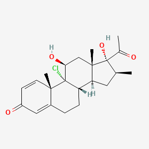 9-Chloro-11beta,17-dihydroxy-16beta-methylpregna-1,4-diene-3,20-dione