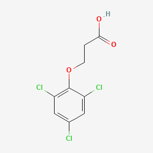 molecular formula C9H7Cl3O3 B13757186 3-(2,4,6-Trichlorophenoxy)propanoic acid CAS No. 53548-21-3