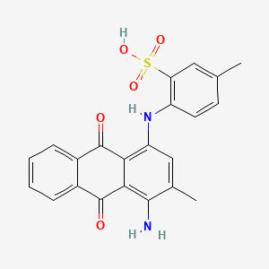 4-((4-Amino-9,10-dihydro-3-methyl-9,10-dioxo-1-anthryl)amino)toluene-3-sulphonic acid