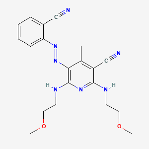 5-[(2-Cyanophenyl)azo]-2,6-bis[(2-methoxyethyl)amino]-4-methylnicotinonitrile