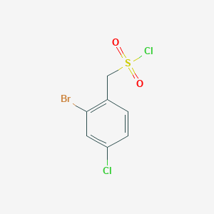 molecular formula C7H5BrCl2O2S B1375721 (2-溴-4-氯苯基)甲磺酰氯 CAS No. 1427379-23-4