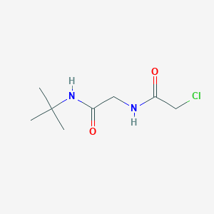 molecular formula C8H15ClN2O2 B1375729 N-叔丁基-2-(2-氯乙酰氨基)乙酰胺 CAS No. 1226095-75-5