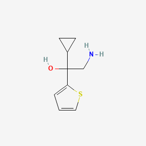 B1375731 2-Amino-1-cyclopropyl-1-(2-thienyl)ethanol CAS No. 1267957-03-8