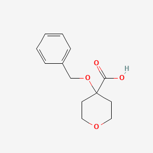 B1375732 4-(Benzyloxy)oxane-4-carboxylic acid CAS No. 1293265-45-8