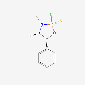 molecular formula C10H13ClNOPS B13757373 (2R,4S,5R)-2-Chloro-3,4-dimethyl-5-phenyl-1,3,2-oxazaphospholidine 2-sulfide CAS No. 57573-32-7