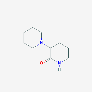 molecular formula C10H18N2O B1375738 1,3'-Bipiperidin-2'-one CAS No. 1340675-71-9