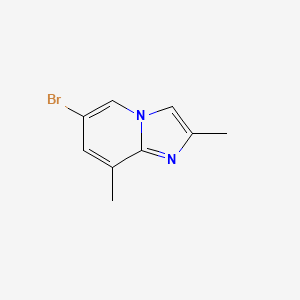 molecular formula C9H9BrN2 B1375740 6-Bromo-2,8-dimethylimidazo[1,2-a]pyridine CAS No. 1216231-53-6