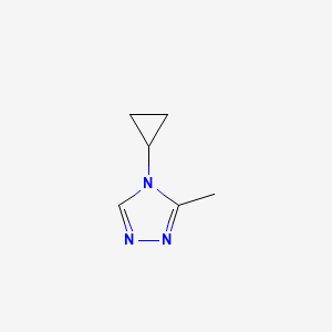 molecular formula C6H9N3 B1375741 4-cyclopropyl-3-methyl-4H-1,2,4-triazole CAS No. 1432681-21-4