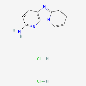 molecular formula C10H10Cl2N4 B1375742 2-Aminodipyrido[1,2-a:3',2'-d]imidazole Dihydrochloride CAS No. 1980075-70-4