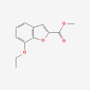 molecular formula C12H12O4 B1375746 Methyl 7-ethoxy-1-benzofuran-2-carboxylate CAS No. 1407521-98-5