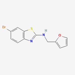 molecular formula C12H9BrN2OS B1375747 6-bromo-N-(furan-2-ylmethyl)benzo[d]thiazol-2-amine CAS No. 1350989-26-2