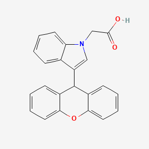 1H-Indole-1-acetic acid, 3-(9H-xanthen-9-YL)-