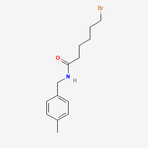 molecular formula C14H20BrNO B1375748 6-bromo-N-[(4-methylphenyl)methyl]hexanamide CAS No. 1407521-90-7