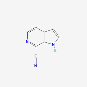 molecular formula C8H5N3 B1375750 1H-Pyrrolo[2,3-c]pyridine-7-carbonitrile CAS No. 1159827-11-8