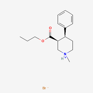 (+-)-1-Methyl-4-phenylnipecotic acid propyl ester hydrobromide