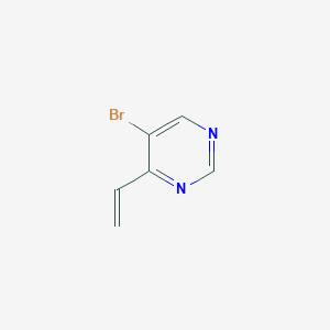 molecular formula C6H5BrN2 B1375756 5-溴-4-乙烯基嘧啶 CAS No. 1333222-29-9