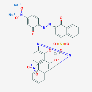 Chromate(2-), (4-hydroxy-3-((2-hydroxy-4-nitrophenyl)azo)-1-naphthalenesulfonato(3-))(1-((2-hydroxy-4-nitrophenyl)azo)-2-naphthalenolato(2-))-, disodium