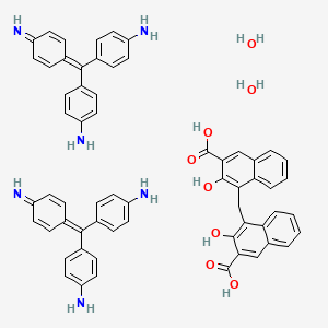 molecular formula C61H54N6O8 B13757598 Pararosaniline embonate CAS No. 7232-51-1