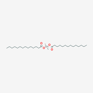 molecular formula C30H60O4Sn B13757608 Dimethylbis(myristoyloxy)stannane CAS No. 2232-69-1