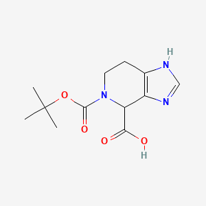 molecular formula C12H17N3O4 B1375765 5-(叔丁氧羰基)-4,5,6,7-四氢-1H-咪唑并[4,5-c]吡啶-4-羧酸 CAS No. 1250997-59-1