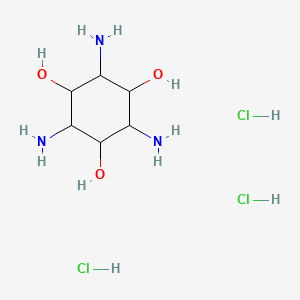 molecular formula C6H18Cl3N3O3 B1375771 1,3,5-トリヒドロキシ-2,4,6-トリアミノシクロヘキサン三塩酸塩 CAS No. 6988-69-8