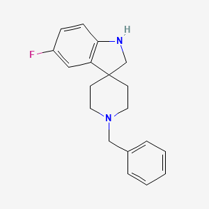 molecular formula C19H21FN2 B1375785 1'-苄基-5-氟螺[吲哚-3,4'-哌啶] CAS No. 1341040-27-4