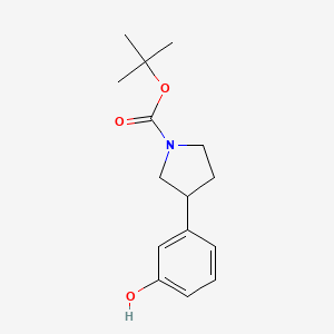 B1375786 tert-Butyl 3-(3-hydroxyphenyl)pyrrolidine-1-carboxylate CAS No. 1094217-59-0
