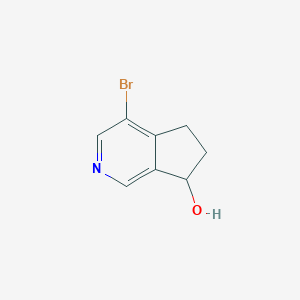 molecular formula C8H8BrNO B1375788 4-Bromo-6,7-dihydro-5H-cyclopenta[C]pyridin-7-OL CAS No. 1469979-87-0