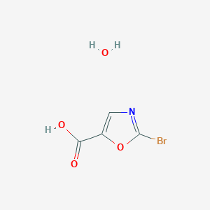 molecular formula C4H4BrNO4 B1375795 2-溴恶唑-5-羧酸水合物 CAS No. 1619264-49-1