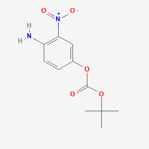 molecular formula C11H14N2O5 B1375799 4-氨基-3-硝基苯基叔丁基碳酸酯 CAS No. 201811-18-9