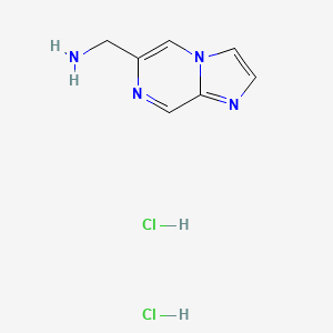 molecular formula C7H10Cl2N4 B1375802 6-AMINOMETIL-IMIDAZO[1,2-A]PIRAZINA 2HCL CAS No. 1352305-27-1