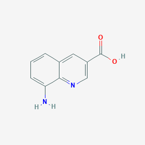 molecular formula C10H8N2O2 B1375803 8-Aminoquinoline-3-carboxylic acid CAS No. 1416439-58-1