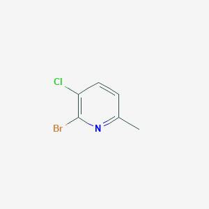 molecular formula C6H5BrClN B1375806 2-Bromo-3-chloro-6-methylpyridine CAS No. 1211582-97-6
