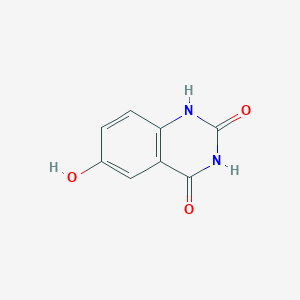 molecular formula C8H6N2O3 B1375835 6-Hydroxyquinazoline-2,4(1H,3H)-dione CAS No. 17730-74-4