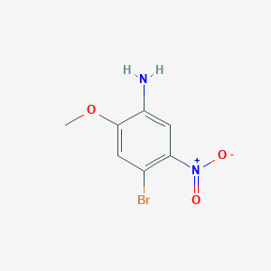 molecular formula C7H7BrN2O3 B1375838 4-溴-2-甲氧基-5-硝基苯胺 CAS No. 1421371-97-2