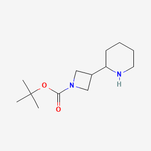 molecular formula C13H24N2O2 B1375840 Tert-butyl 3-(piperidin-2-YL)azetidine-1-carboxylate CAS No. 1251018-38-8
