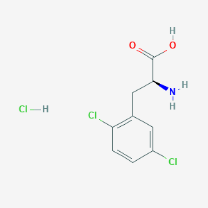 molecular formula C9H10Cl3NO2 B1375843 (S)-2-Amino-3-(2,5-dichlorophenyl)propanoic acid hydrochloride CAS No. 457654-89-6