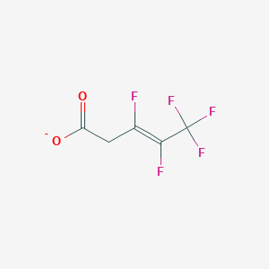 (E)-3,4,5,5,5-pentafluoropent-3-enoate