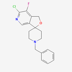 molecular formula C18H18ClFN2O B1375850 1'-Benzyl-6-chloro-7-fluoro-1H-spiro[furo[3,4-C]pyridine-3,4'-piperidine] CAS No. 1283090-94-7