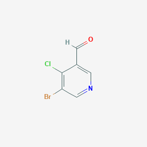 molecular formula C6H3BrClNO B1375851 5-溴-4-氯烟醛 CAS No. 1060802-24-5