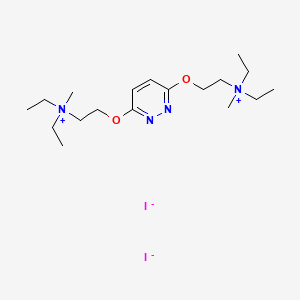 Ammonium, (3,6-pyridazinediylbis(oxyethylene))bis(diethylmethyl-, diiodide