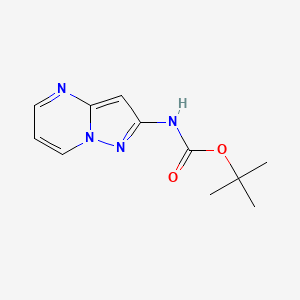 molecular formula C11H14N4O2 B1375853 叔丁基吡唑并[1,5-A]嘧啶-2-基氨基甲酸酯 CAS No. 1394003-94-1