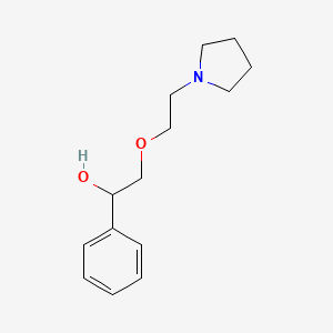 alpha-((2-(1-Pyrrolidinyl)ethoxy)methyl)benzyl alcohol