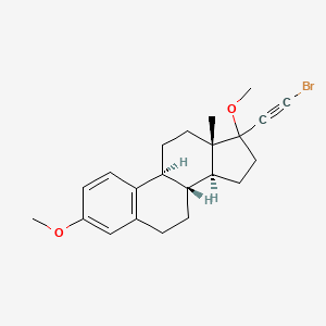 21-Bromo-3,17-dimethoxy-19-nor-17-alpha-pregna-1,3,5(10)-trien-20-yne