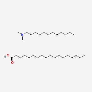 Stearic acid lauryldimethylamine salt