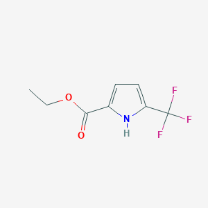 B1375859 ethyl 5-(trifluoromethyl)-1H-pyrrole-2-carboxylate CAS No. 1414887-27-6