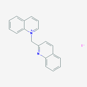 molecular formula C19H15IN2 B13758624 1-(2-Quinolylmethyl)quinolinium iodide CAS No. 5330-74-5